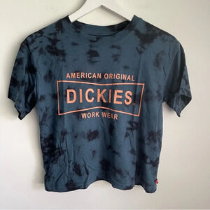 Dickies tie dye short sleeve cropped t-shirt size XS